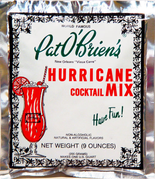 Pat O'Brien's Bar Hurricane Glass